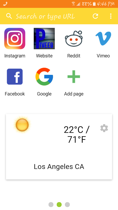 Android application Piveeo Browser screenshort