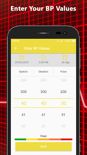Screenshot Blood Pressure Info App