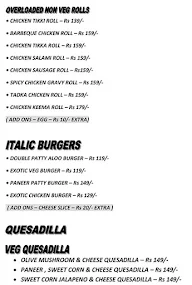 Italic Crunchy Rolls menu 3