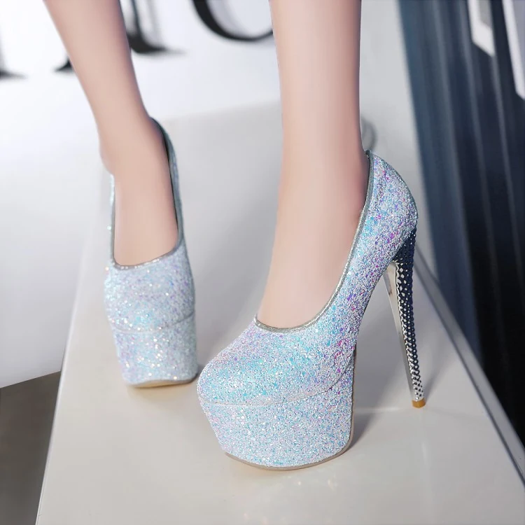 16CM Hate Tiangao Nightclub Stiletto High Heels, All-match Night PU. Elegante stiletto hakken voor dames, perfect voor avonden uit, veelzijdig en stijlvol.