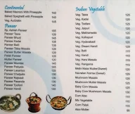 Ashish Restaurant menu 1