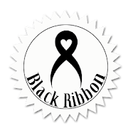 Black bow Black ribbon  Icon