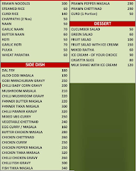 Hotel Nayagara menu 2