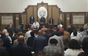 The Nelson Mandela Bay council meeting.
