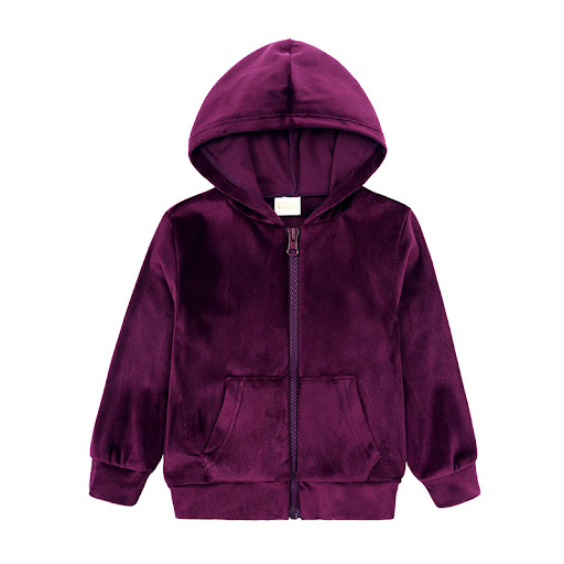 Title 37, Childrens Gold Velvet Long Sleeved Hoodie And ...