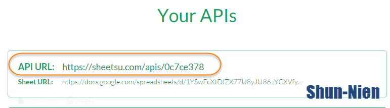 Your APIs