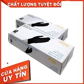 Bao Tay Cao Su Y Tế Đen Không Bột Hộp 100 Chiếc ( 50 Đôi). Găng Tay Đen Siêu Dai Sử Dụng Trong Tóc Spa Phun Xăm Thẩm Mỹ