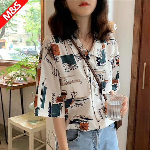 Title 6, Hong Kong Fenghua womens short sleeve retro po...