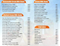 Hari Om Juice Bar menu 3