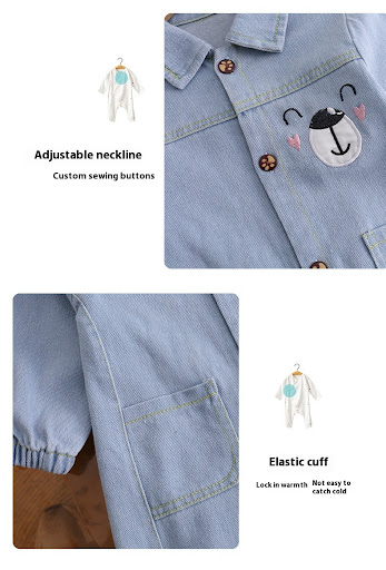 Title 3, Mens and Womens Autumn Denim Jumpsuit | Comfo...