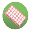 Lady pill reminder icon