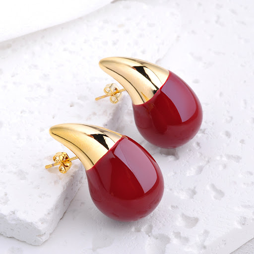 Title 4, Womens Fashion Hollow Teardrop Stud Earrings –...