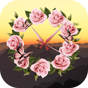 Download Rose Clock Live Wallpaper For PC Windows and Mac