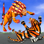 Cover Image of Download US Police Lion Robot vs Tiger Robot Wars Transform 1.1 APK