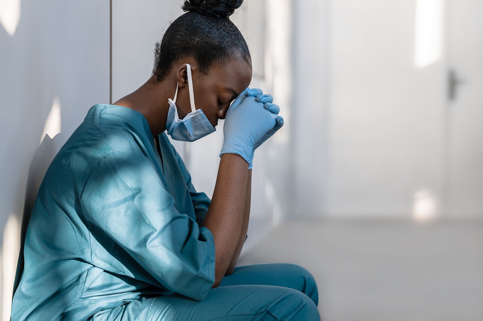 nurse suffering from employee burnout