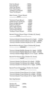 Tommy's Bucket Biryani menu 3