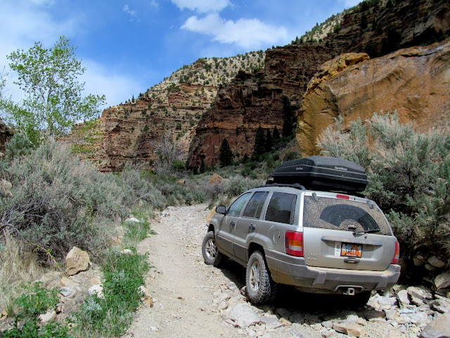 Rough, washed out stretch of road