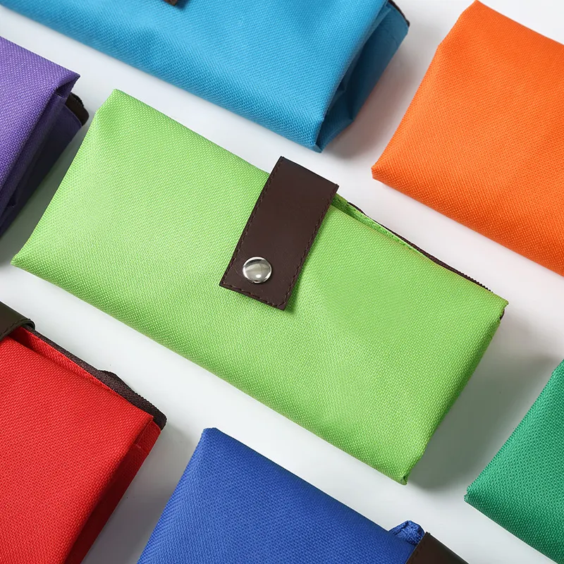 Portable Advertising Folding Oxford Cloth Shopping Bag reusable and strong for convenient shopping, perfect for advertis