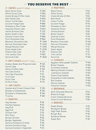 Parti Pastries menu 1