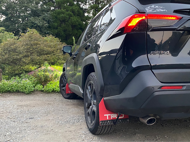 RAV4の塗装初心者・マッドフラップ・赤黒計画・rav4adventure・RAV4アドベンチャーに関するカスタム事例の投稿画像2枚目