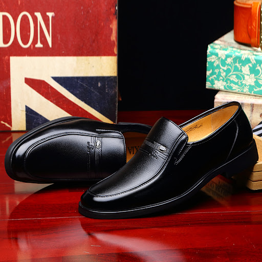 Title 1, Mens Leather Sandals Breathable Hollow Shoes f...