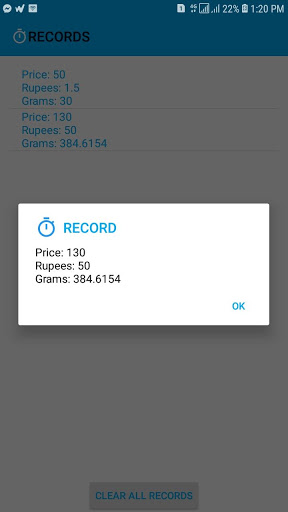 Screenshot Digital Scale