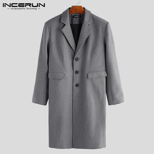 Title 3, British mens long wool trench coat, a timeless...