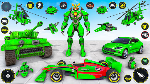 Screenshot Helicopter Robot Car Game 3d