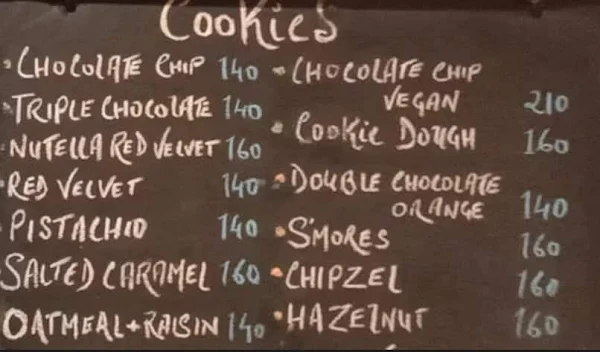 Oh Dough menu 