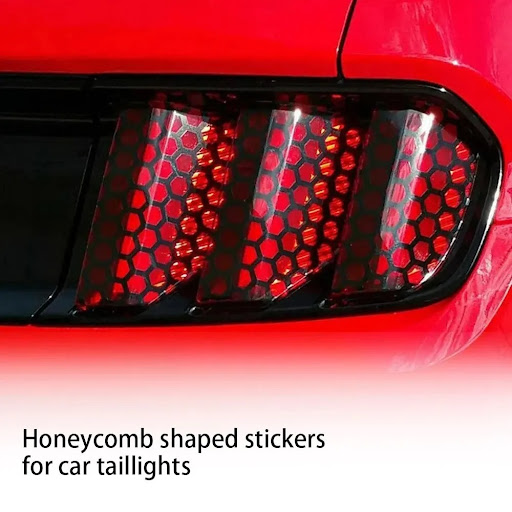 Title 4, Creative Honeycomb Shape Car Taillights for Enh...