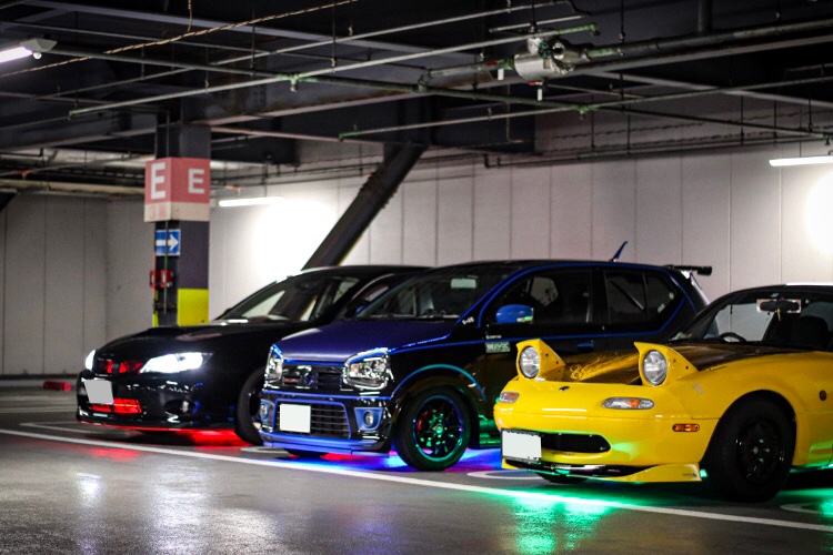 ロードスターのジャム会・アンダーネオン・立体駐車場・コラボ・two-k魂に関するカスタム事例の投稿画像4枚目