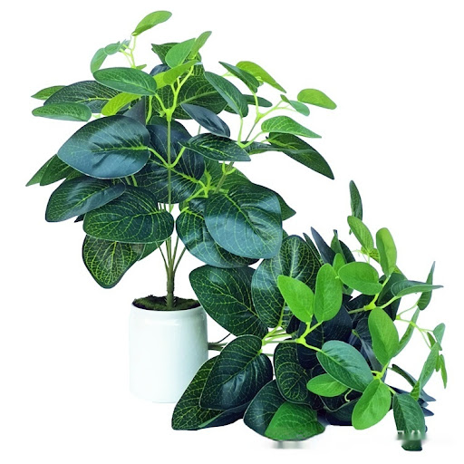 Title 27, Emulational Greenery Bonsai Large Leaf Plant Br...