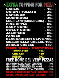 Italian Pizza Hut menu 1