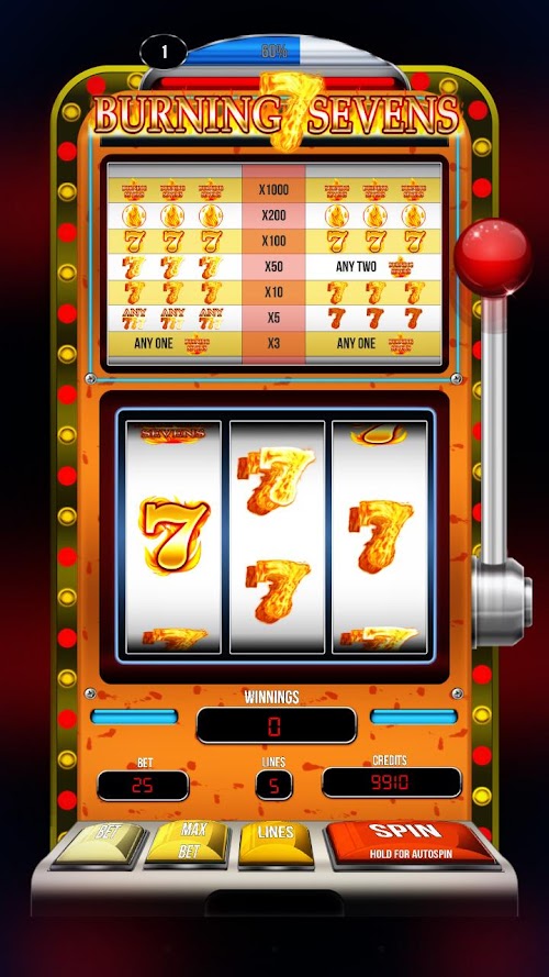 Android application Free Casino Slots:Burning 777! screenshort