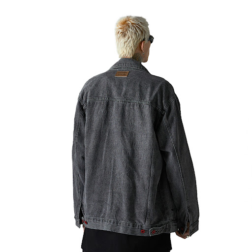 Title 8, Punk High Street Old Wash Denim Clothes Jacket ...