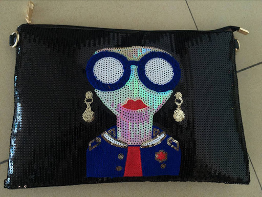 Title 1, South Korea Dongdaemun New Sequin Cartoon Face