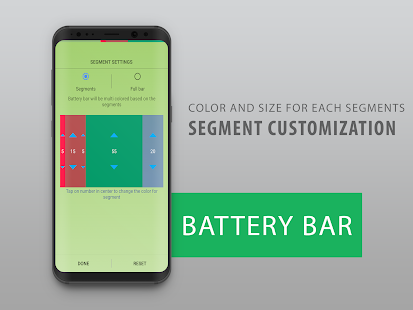 Battery Bar : Energy Bars on Status bar Screenshot