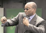 Jacob Zuma singing outside court after The Friends of Jacob Zuma Trust had called on his supporters to picket outside the Johannesburg High Court when he appeared to face a rape charge.