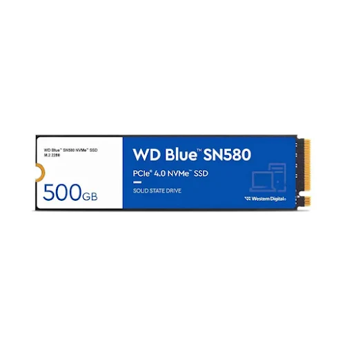 Ổ cứng gắn trong SSD WD Blue SN580 NVMe 500GB PCIe Gen 4.0 (WDS500G3B0E)