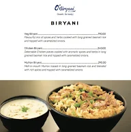 O'Biryani menu 1