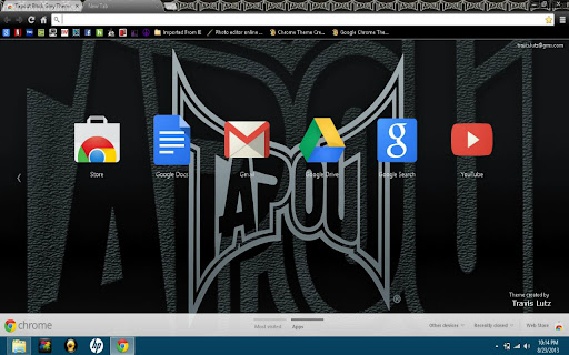 Tapout Black Grey Theme