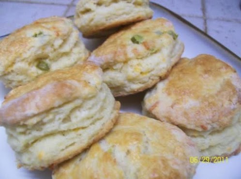 Jalapeno and Cheddar Biscuits (not your grandmother's biscuits)