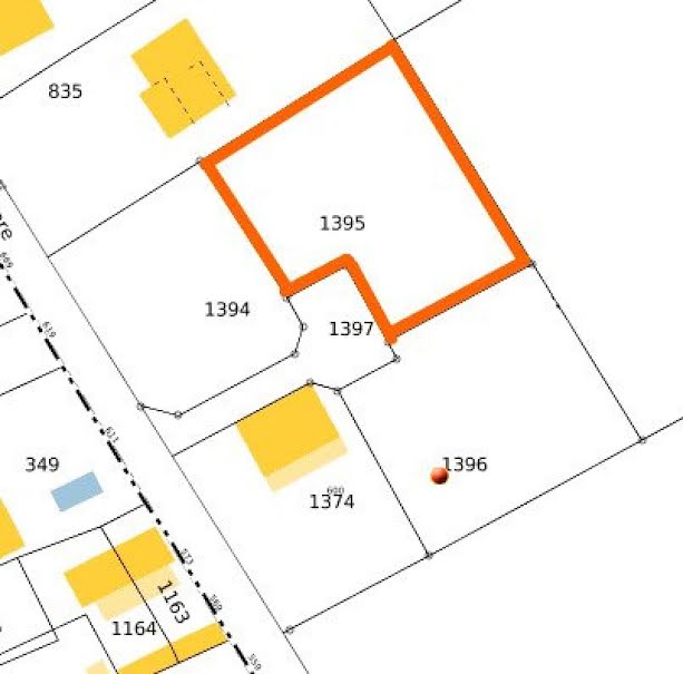 Vente terrain  1185 m² à Saint-Jodard (42590), 65 000 €