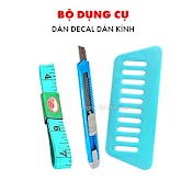 Bộ Dụng Cụ Hỗ Trợ Dán Giấy Decal Dán Kính Gồm Thước Dây, Dao Rọc Giấy Và Miếng Gạt Nhựa Giá Rẻ