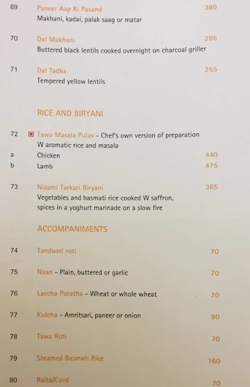 Citrus Cafe - Lemon Tree Hotel menu 