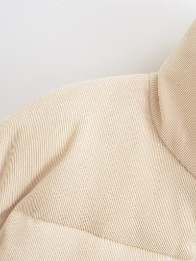 Title 5, Winter Stand Collar Zipper Drawstring Cotton Co...