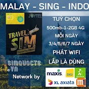 Sim Malaysia - Singapore - Indonesia - Campuchia Internet Tốc Độ 4G Với Nhiều Tuỳ Chọn