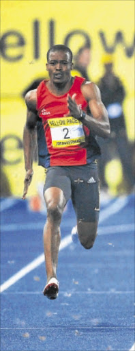 AIMING HIGH: SA sprinter Thuso Mpuang has set his sights on the London Olympics. Photo: RAYMOND PRESTON/ Sunday Times