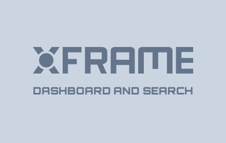 XFrame: Custom Dashboard and Search Preview image 0