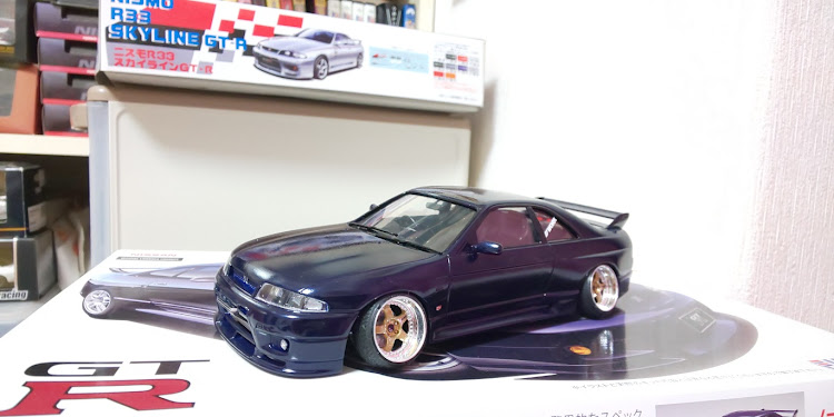 スカイライン GT-RのWORK MEISTER S1 3P・GT-R・プラモデル改造に関するカスタム事例の投稿画像1枚目